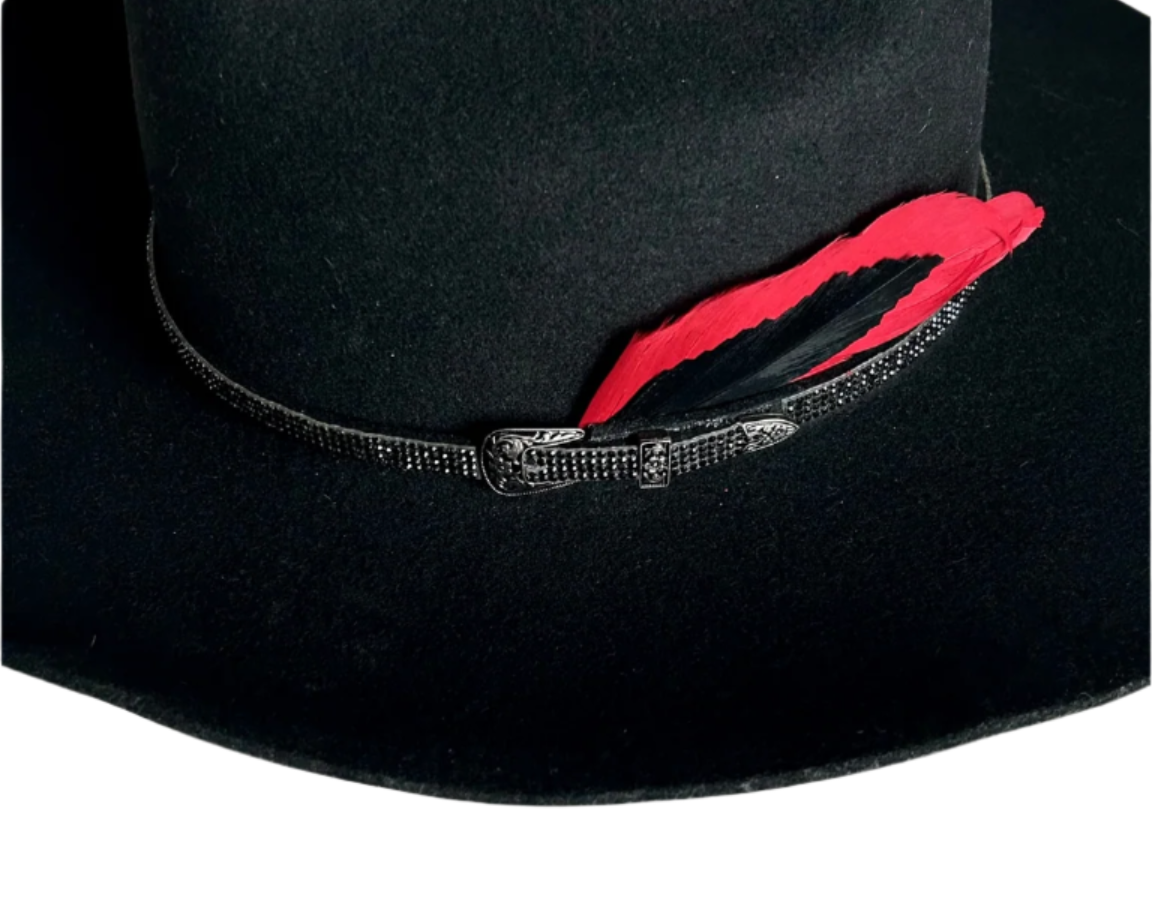 Rhinestone Hat Band - Black