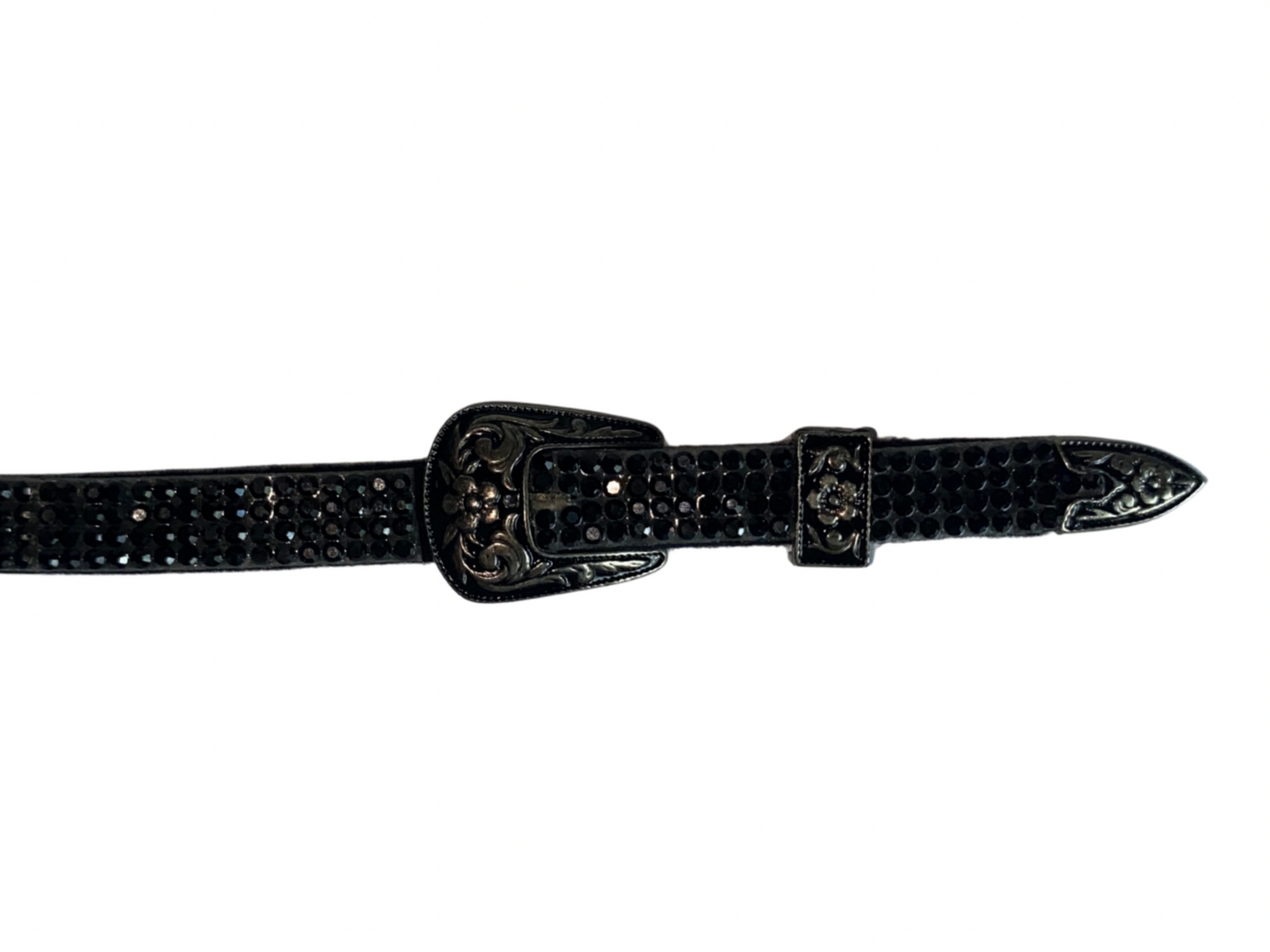 Rhinestone Hat Band - Black
