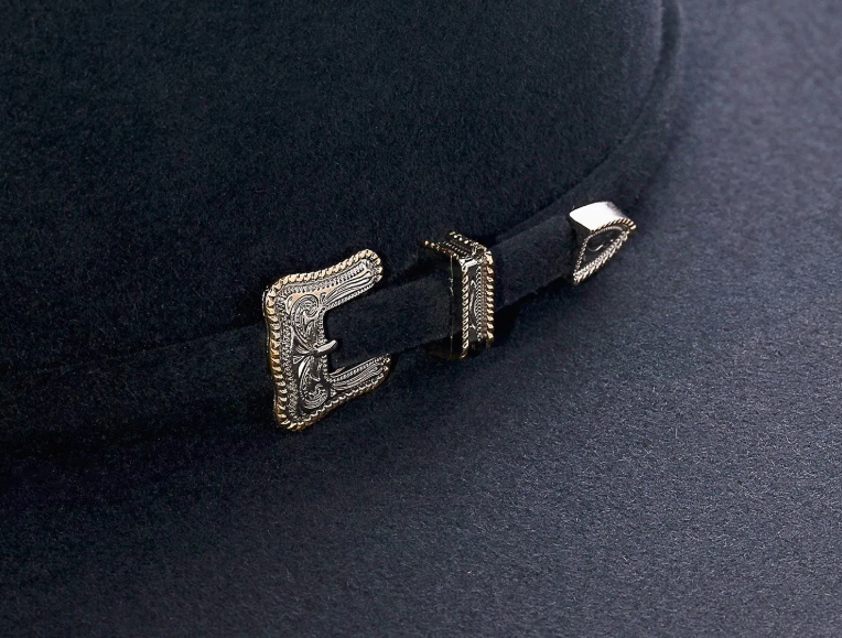 Penelope — 7X Felt Hat in Steel